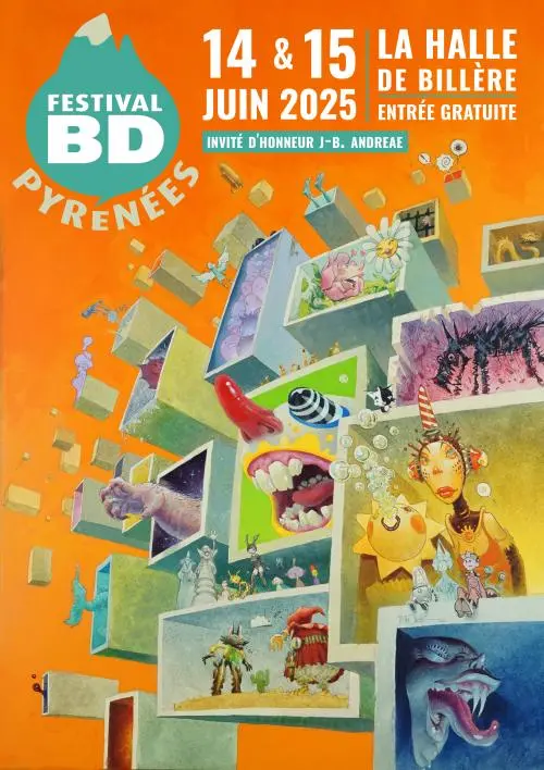 Affiche Festival BD Pyrénées